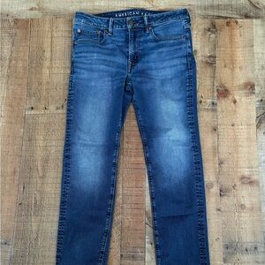 American Eagle Slim Straight Dark Blue Denim